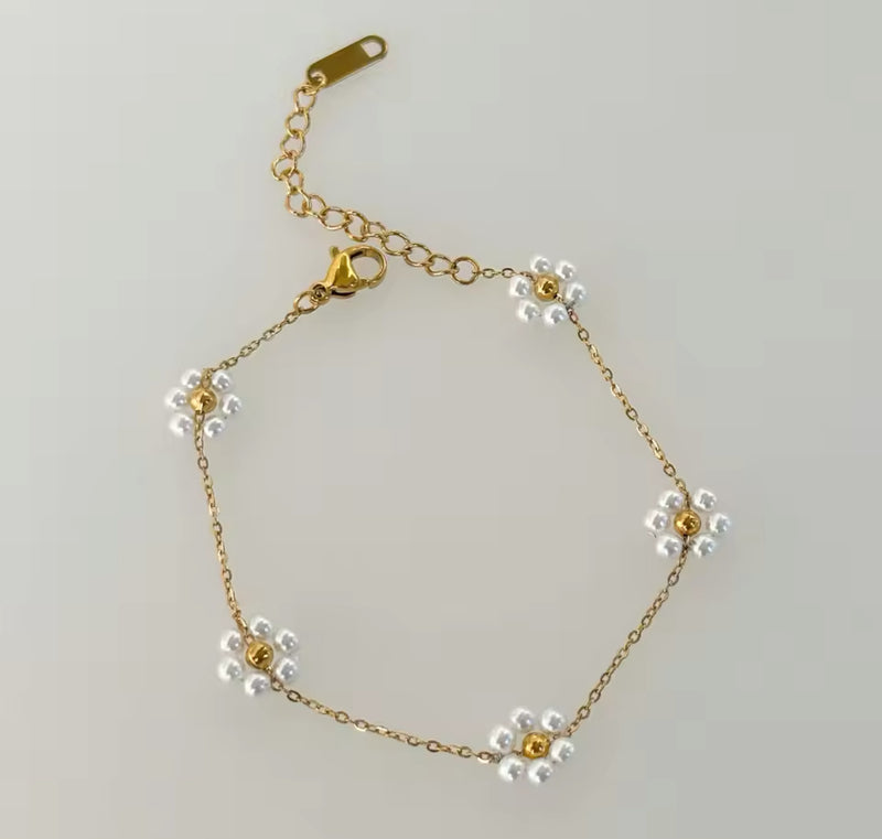 Gold Flower Bracelet