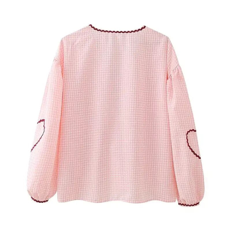 Sweetheart Blouse - Pink