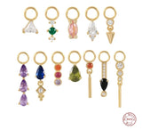 3 Stones Charm Earring