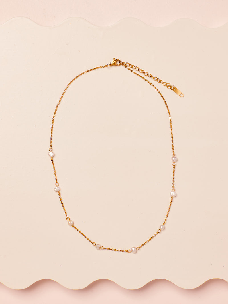 Delicate Fresh Water Pearl Necklace