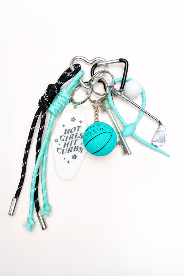 Basketball Charm Keychain For Bags and Keyrings