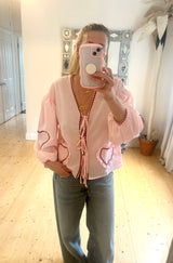 Sweetheart Blouse - Pink