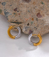 Gold & Silver Hoop Earrings