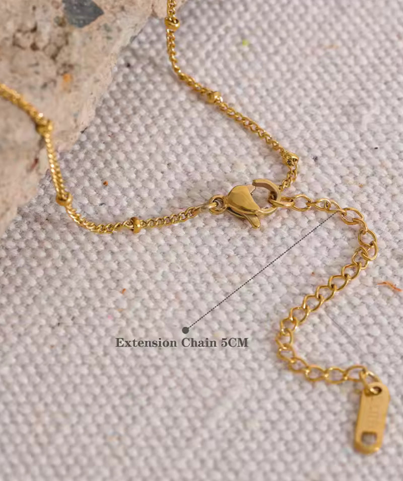 Heart Charm Gold Necklace