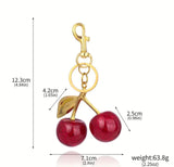 Cherry Bag Charm Keychain