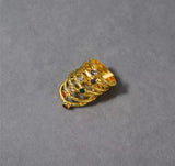 Gemstones Gold Hammered Ring