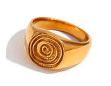 Swirl Gold Ring