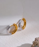 Gold & Silver Hoop Earrings