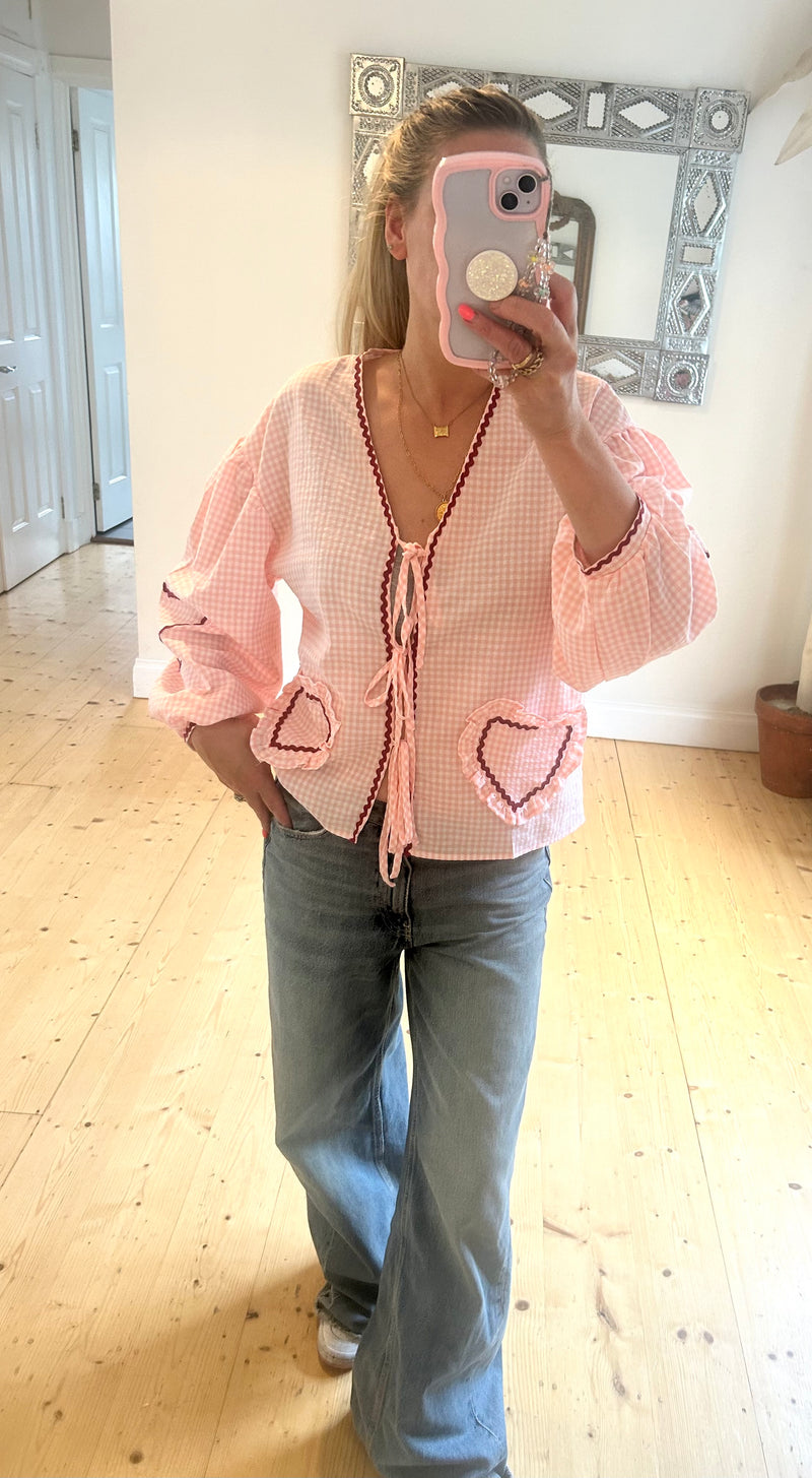 Sweetheart Blouse - Pink