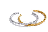 Twisted Gold Bangle