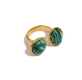 Malachite Gold Ring