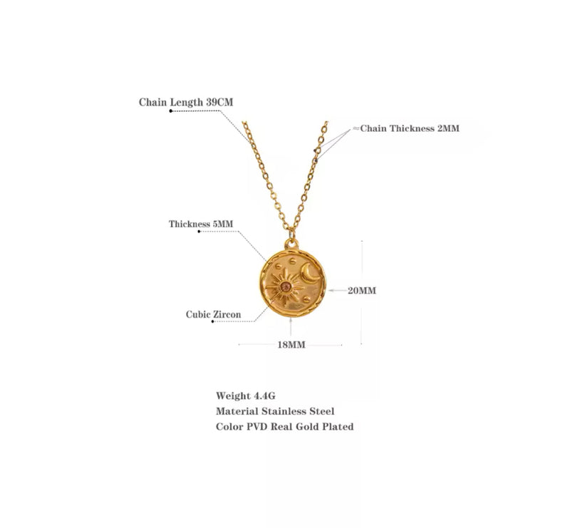 The Astro Gold Pendant Necklace