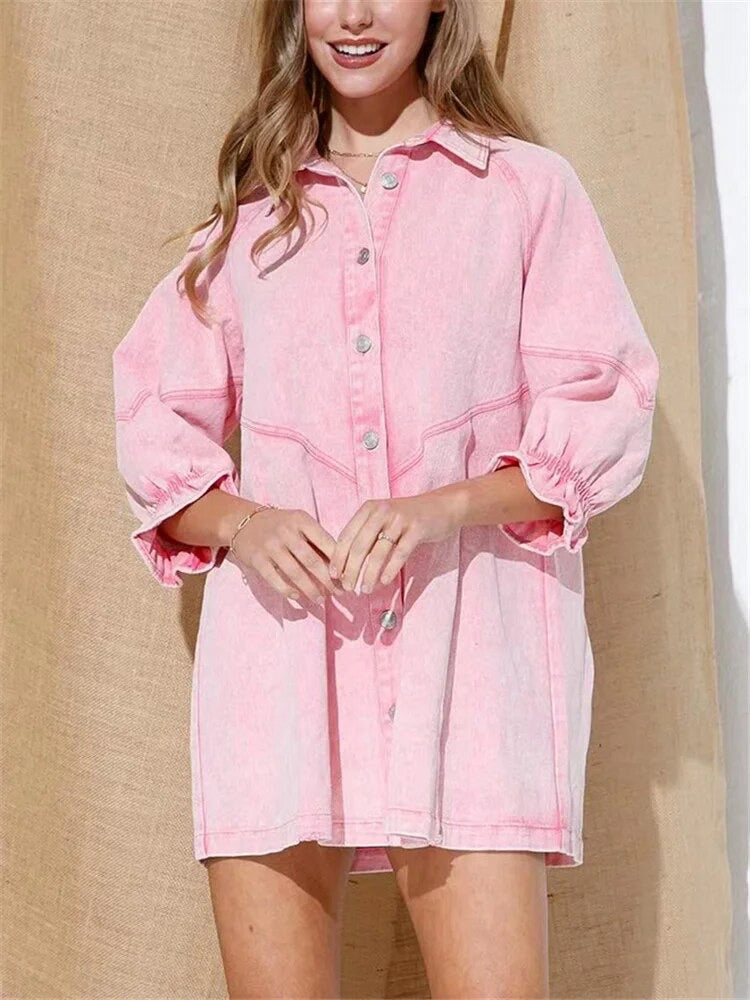 Coco Dress - Washed Pink