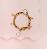 charm bracelet, bow charm, ice cream charms, flower charm, affordable french bracelet, online charms bracelets