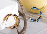 Hoop Earrings - Blue