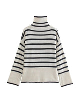 Knitwear Melbourne,  jumper , french fashion brand, online french label, striped long sleeves jumper, french fashion label, black and white