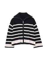 Florence Zip Stripe Cardigan