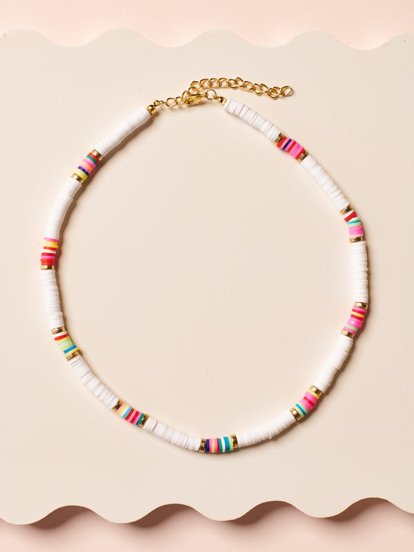 White Multicoloured Necklace