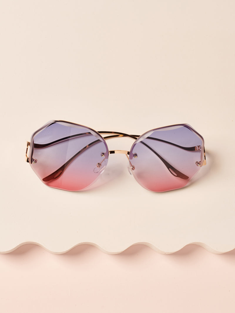 Monique Sunglasses - Gradient Blue and Pink