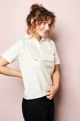 Vintage clothing Australia , Womens tops australia online, Lace shirt, frill shirt, embroidered top