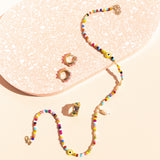 Colourful Beads With Real Pearls Necklace