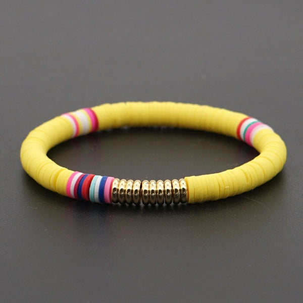 Yellow Multicoloured Bracelet