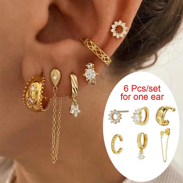 Earrings Pack - 6 single pcs
