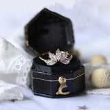 Crown Floral Gold Ring