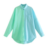French Fashion top, parisian shirt, mint top, french label , cotton