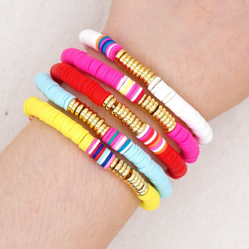 White Multicoloured Bracelet