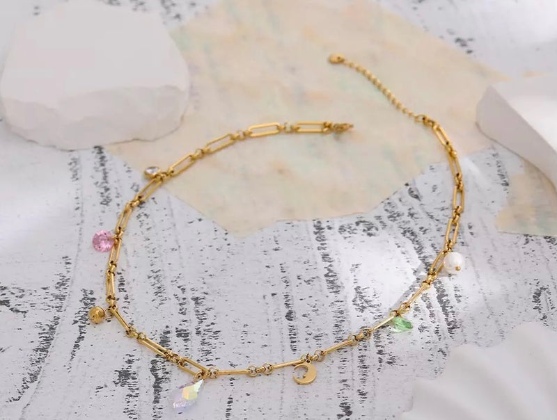 Chain Necklace With Charms