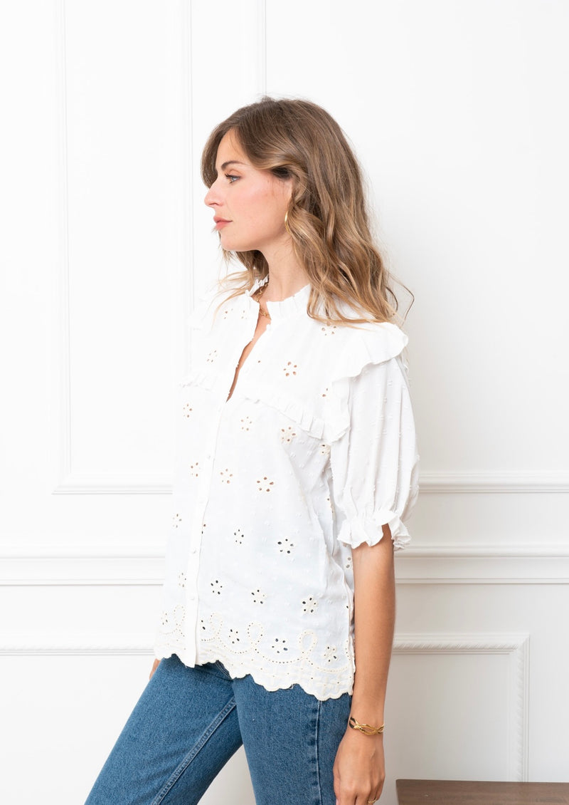 French blouse clothing Australia , Womens tops australia online, Lace shirt, frill shirt, embroidered top, online blouse french