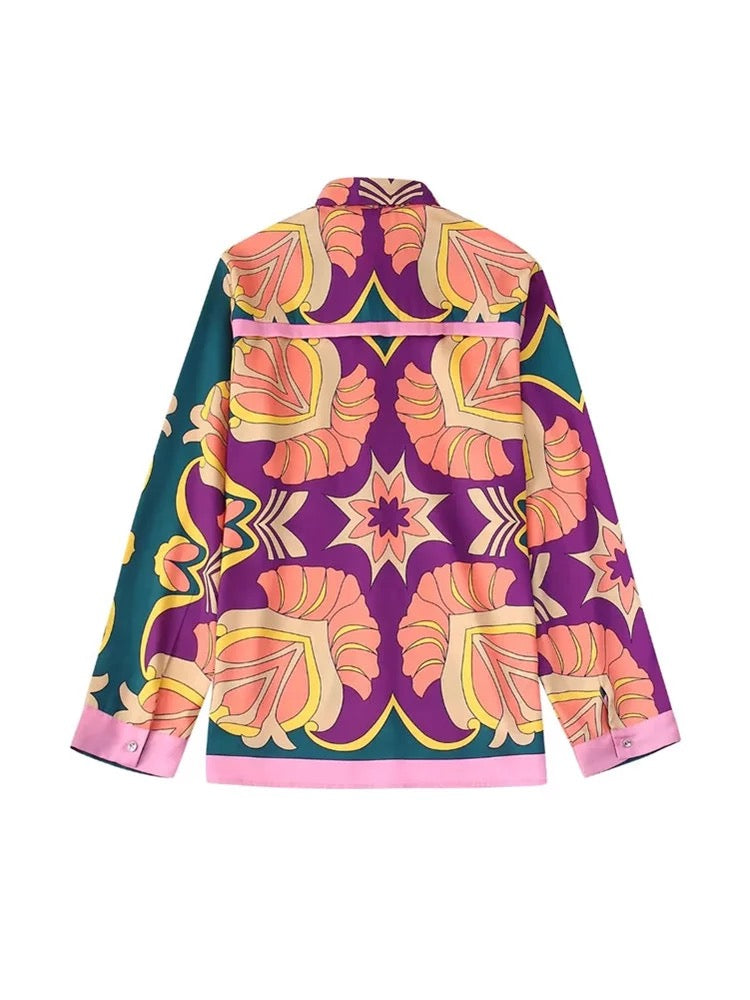 Retro blouses floral, French clothing Australia, Parisian clothing, Feminine clothing, Womens tops australia online