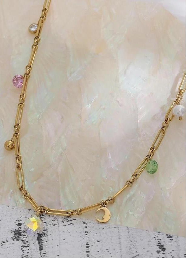 Chain Necklace With Charms