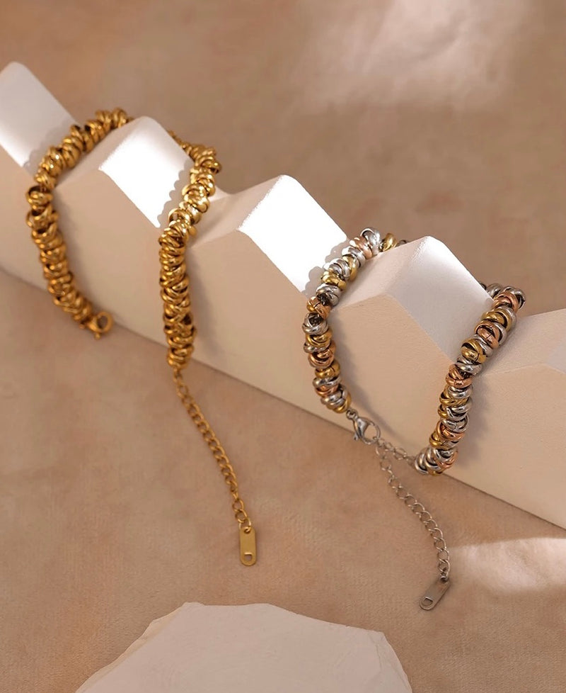 Fashion Affordable women's 18k gold bracelets Australia, online everyday gold bracelet, statement party accessories bracelets, French jewellery label, French fashion accessories brand