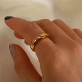 Clear Zirconia Band Ring
