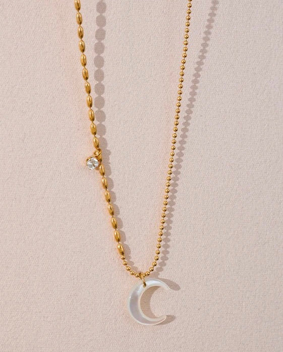 Moon Pendant Necklace