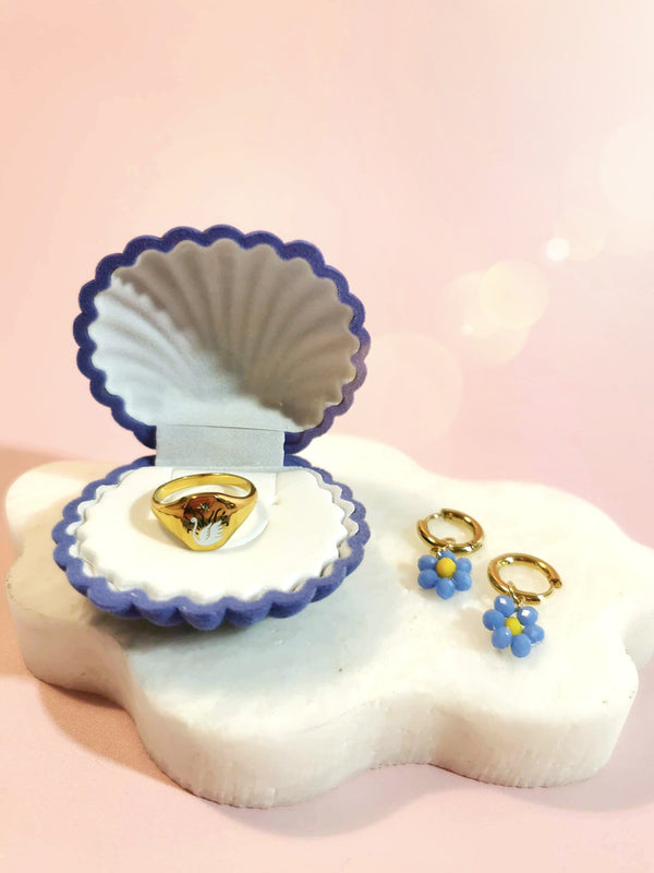 Seashell Jewellery Box - Blue