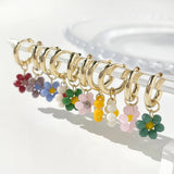 Daisy Hoop Earrings