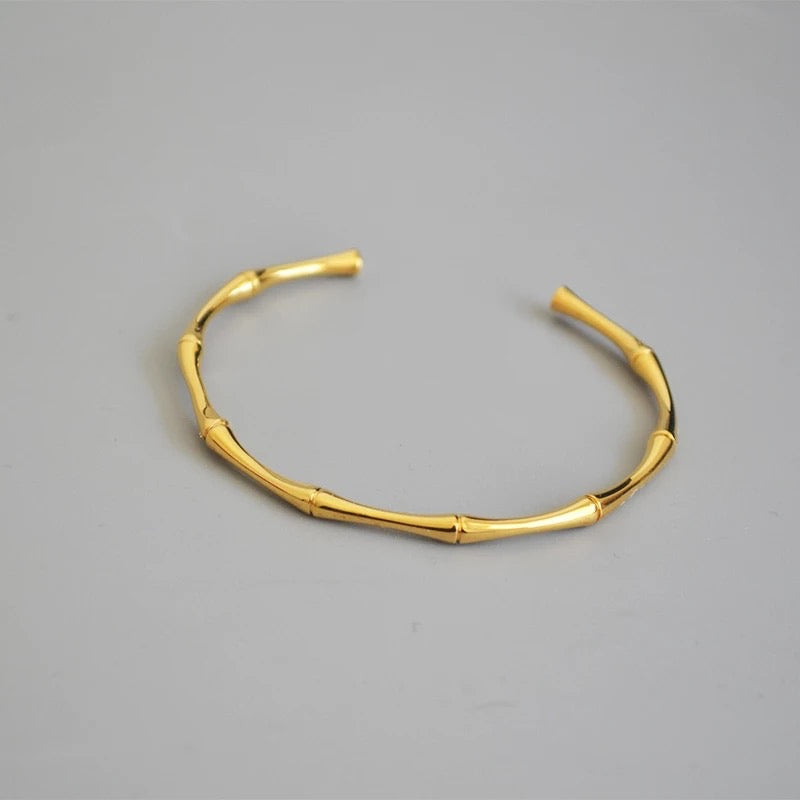 Affordable women's bamboo bracelets Australia, online everyday gold bracelet, statement party accessories bracelets, French jewellery label, French fashion accessories brand