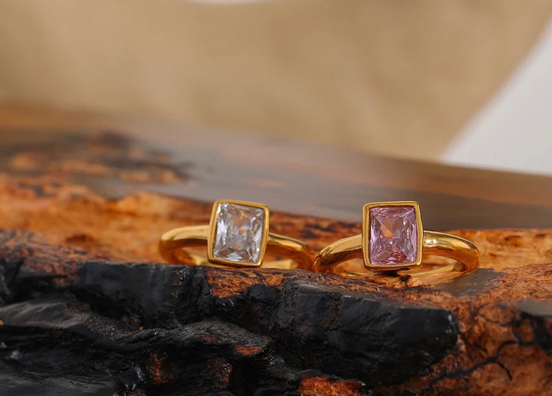 Square Zirconia Ring