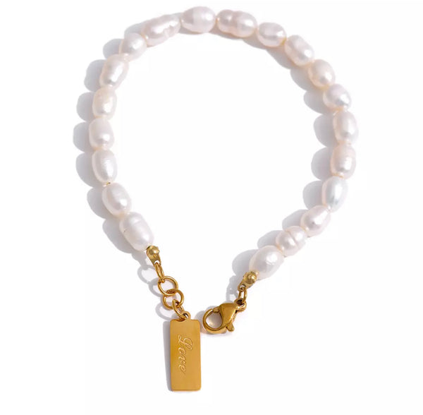 Affordable women's fresh water pearl bracelets Australia, online everyday gold bracelet, statement party accessories bracelets, French jewellery label, French fashion accessories brand