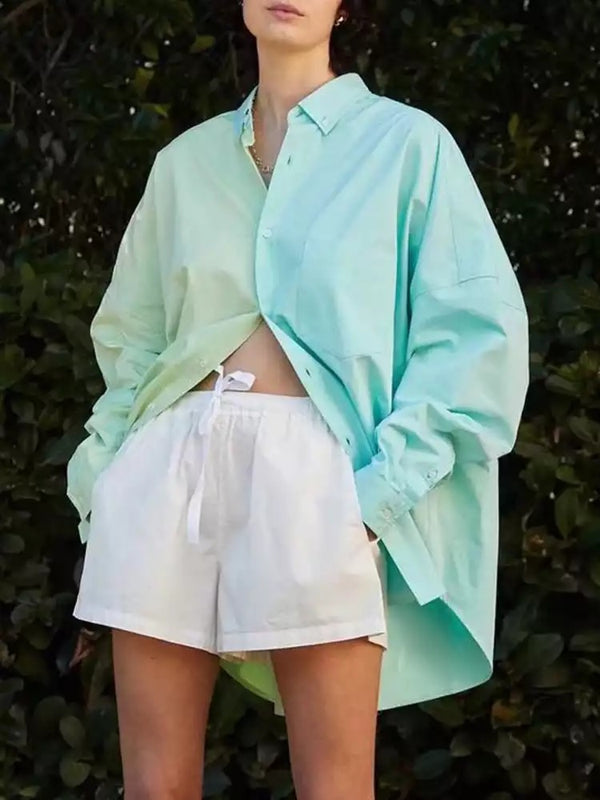 French Fashion top, parisian shirt, mint top, french label , cotton