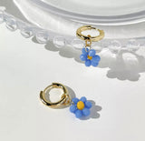 Daisy Hoop Earrings