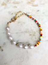 Real Pearl Bracelet With Beads