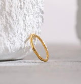 Bamboo Design Gold Ring