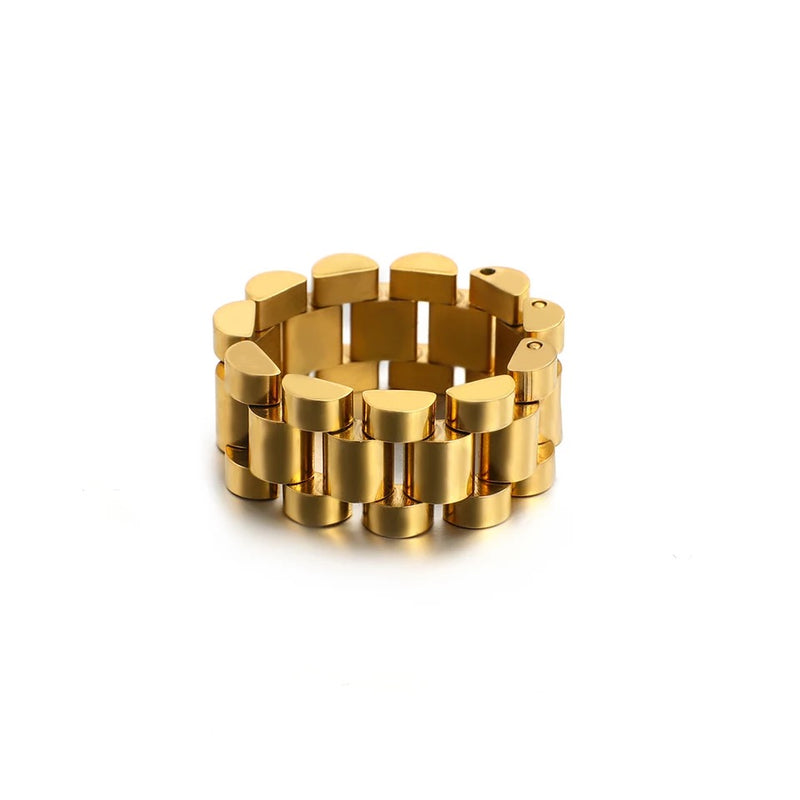 Watchband Gold Ring