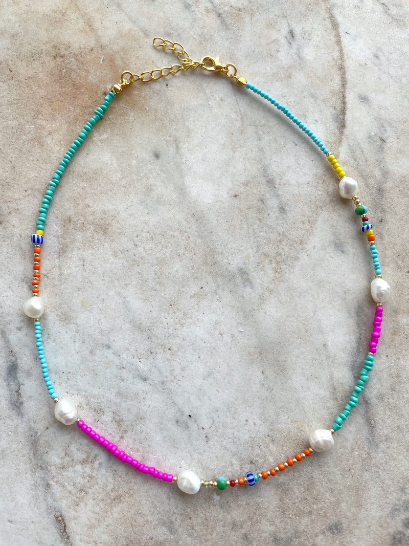 Fresh Water Pearl Beaded Necklace