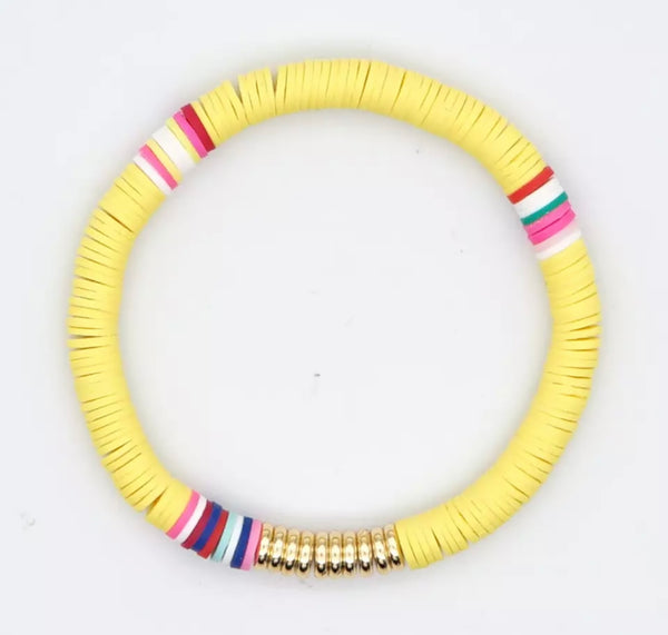 Yellow Multicoloured Bracelet
