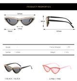  Black cat eyes rhinestones sunnies, french fashionn label, online womens accessories shop